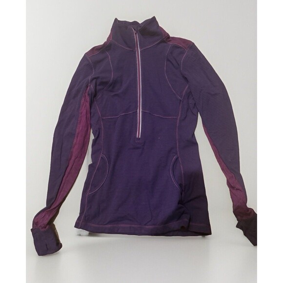 Lululemon Star Runner Pullover Women's 6 Purple Hyper Stripe Activewear Athletic - Picture 1 of 3